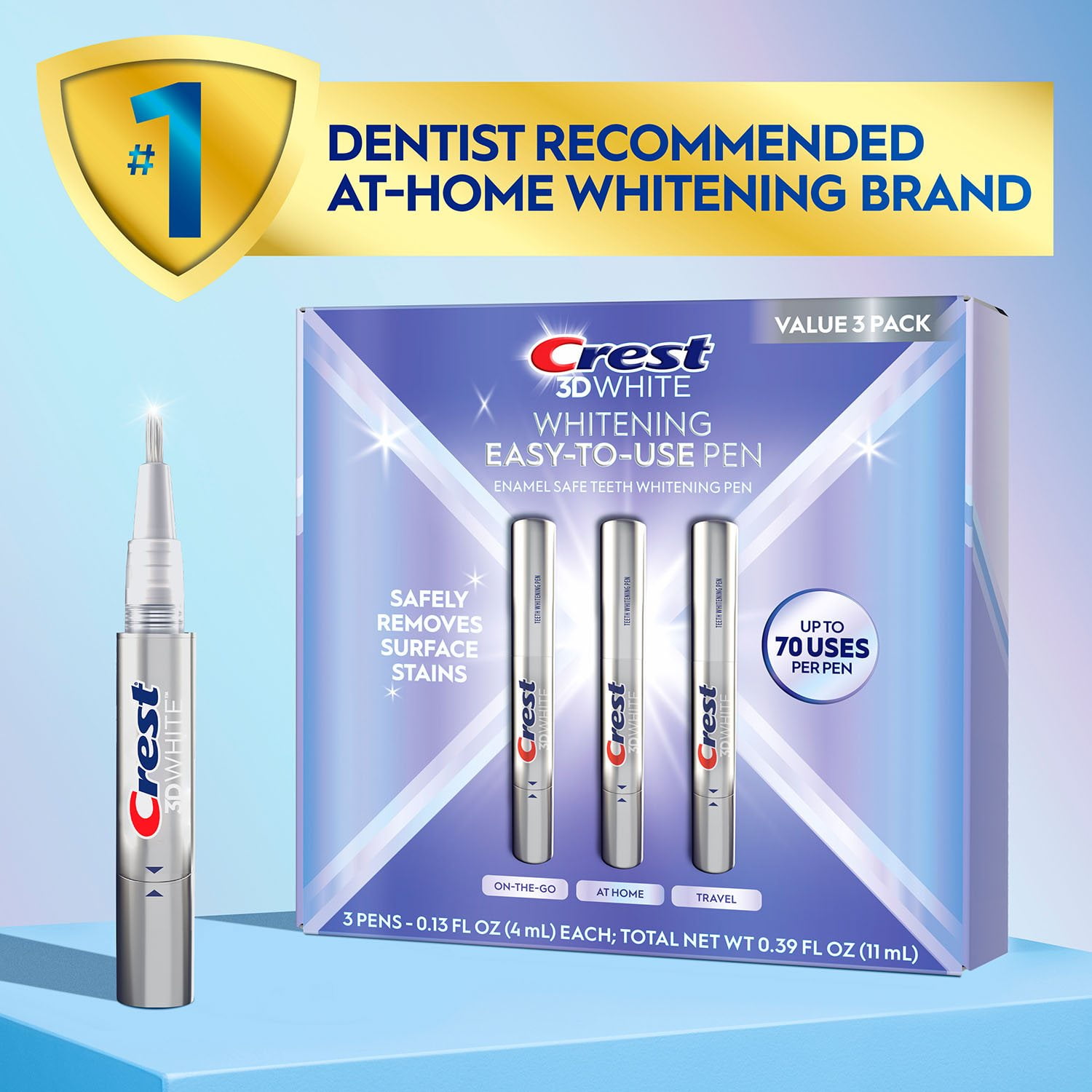 Crest 3DWhite Enamel Safe Teeth Whitening Pens, pk