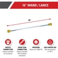 thumbnail image 3 of SIMPSON Universal 16-Inch Pressure Washer Wand 80149 Cold Water Use up to 3600 PSI, 3 of 5