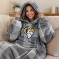 thumbnail image 6 of Pegasus Sports Los Angeles Rams Wearable Sherpa Throw, 6 of 6