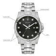 thumbnail image 4 of Bulova Stainless Steel Watch with Crystal Accents 42mm 96B394, 4 of 4