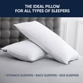 thumbnail image 3 of Lands' End 2-Pack Luxury Down Alternative Cotton King Bed Pillow, 3 of 5