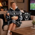 thumbnail image 5 of Pegasus Sports Las Vegas Raiders Wearable Sherpa Throw, 5 of 7