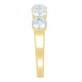 thumbnail image 3 of Lab Created Round Cut Floating Diamond Ring in 18K Gold, 3 of 6