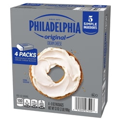 Philadelphia Cream Cheese Blocks, 4 pk