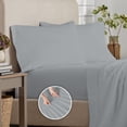 thumbnail image 3 of Purity Home 100% Organic Cotton Brushed Percale Sheet Set, Assorted Sizes, 3 of 9