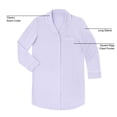 thumbnail image 8 of Member's Mark Women's Notch Collar Sleep Shirt, 8 of 10