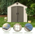 thumbnail image 3 of Lifetime 8' x 12.5' Outdoor Storage Shed, 3 of 20