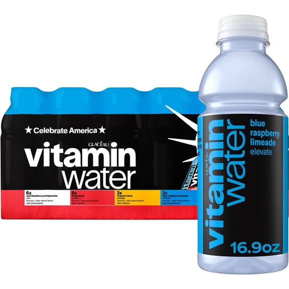 Glaceau Vitaminwater Variety Pack Nutrient Enhanced Water 16.9 fl. oz., 18 pk.