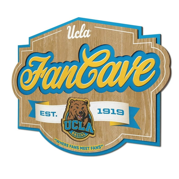 YouTheFan UCLA Bruins 17"x12.5" 3D Multi-Layered Fan Cave Sign
