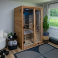 thumbnail image 1 of Backyard Discovery 2-Person Cedar Wood Indoor Infrared Sauna with Red Light Therapy & Chromotherapy, 1 of 13
