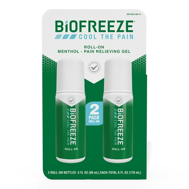 BiOFREEZE Cool the pain Menthol Pain Relief Roll-On,