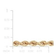 thumbnail image 4 of Glitter Rope Chain Necklace in 14K Gold, 3mm, 4 of 8
