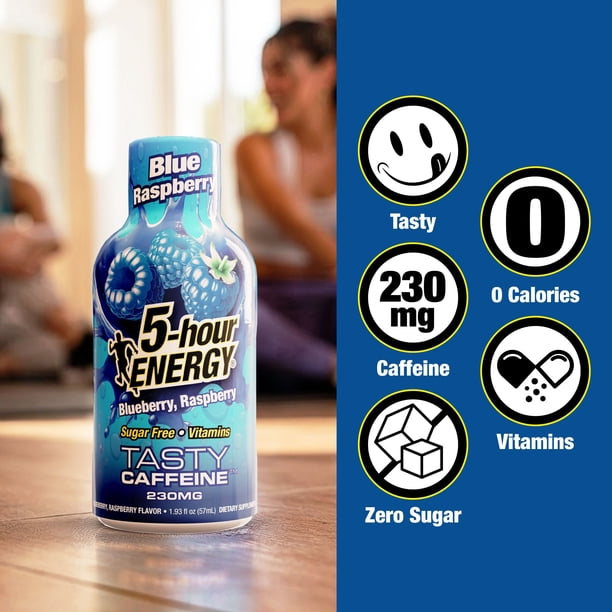 5-hour ENERGY Shot, Extra Strength, Blue Raspberry 1.93 oz., 24 pk