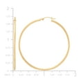 thumbnail image 4 of High Polish Round Tube Hoop Earrings in 14K Gold, 4 of 5