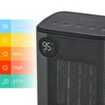 thumbnail image 6 of Pelonis Tabletop Digital Ceramic Heater with Digital Thermostat and Remote Control, Black, 6 of 7
