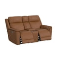 thumbnail image 2 of Society Den Walker Power Motion Loveseat with Console, Power Headrest and Lumbar, 2 of 9
