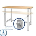 thumbnail image 4 of Seville Classics UltraHD Height Adjustable Workbench, 48" W x 24" D x 28.5"-42" H, 4 of 18