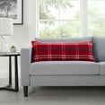 thumbnail interactive-video image 1 of Member's Mark Plaid Faux Fur Decorative Pillow 14" x 36", 1 of 7
