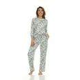 thumbnail image 3 of Flora Nikrooz 2 Piece 3/4 Sleeve Henley PJ Set, 3 of 13