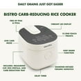 thumbnail image 3 of GreenPan 4-Cup Carb Reducing Electric Rice Cooker with 10 Presets, 3 of 10