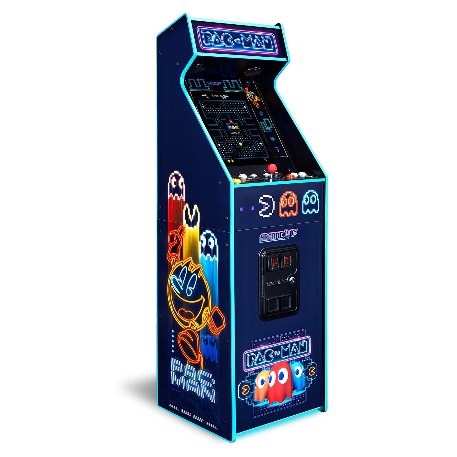 PAC-MAN スロットマシン Arcade1Up Pac-Man Neon Deluxe Arcade Machine - Samsclub.com