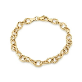アクセサリー Half Round Rolo charm Bracelet Olas d'Oro 7.5