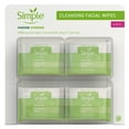 thumbnail image 1 of Simple Cleansing Facial Wipes, 25 ct., 4 pk., 1 of 9