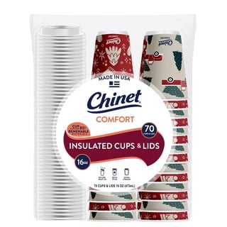 Chinet Comfort Cup and Lids, 16 oz. 70 ct.