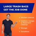 thumbnail image 4 of Hefty Ultra Strong Drawstring Trash Bags, Unscented 33 gal., 90 ct., 4 of 6
