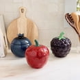 thumbnail image 2 of Member's Mark 3-Piece Stoneware Berry Canister Set, 2 of 3