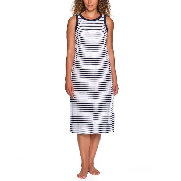 loft beach striped floral midi dress The Coastal Classic Stripe Midi Dress main image 0