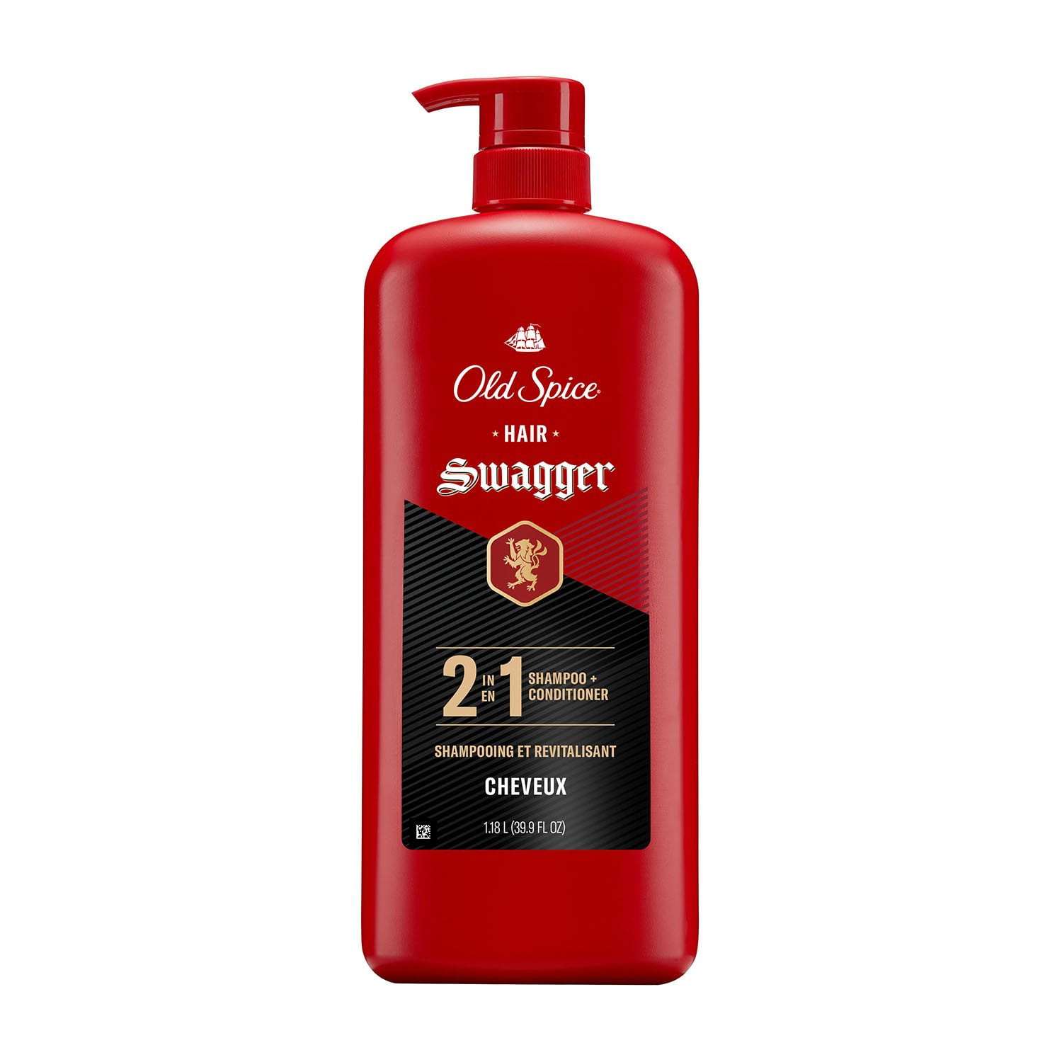 Old Spice Swagger 2-in-1 Shampoo and Conditioner, 39.9 fl. oz