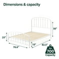 thumbnail image 3 of Zinus Night Therapy Bridget 50" Metal Platform Bed Frame, Assorted Colors, 3 of 3