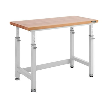 Seville Classics UltraHD Height Adjustable Workbench, 48" W x 24" D x 28.5"-42" H