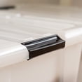 thumbnail image 2 of IRIS USA 45 Qt Buckle-Up Storage Box, Natural, 4 Piece Set, 2 of 5