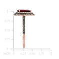 thumbnail image 6 of Pear Cut Rhodolite Garnet & 0.25 C.T.T.W. Halo Diamond Ring in 14K Gold, 6 of 6