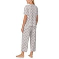 thumbnail image 4 of Character Ladies 2-Piece Short Sleeve Henley and Crop Pant PJ Set, 4 of 7