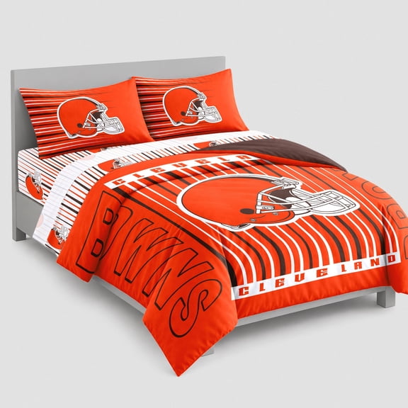 Logo Brands Cleveland Browns Full Bed-In-A-Bag Set