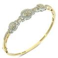 thumbnail image 3 of 1.98 CT. T.W. Round Cut Diamond Bangle Bracelet in 14K Gold, 3 of 7