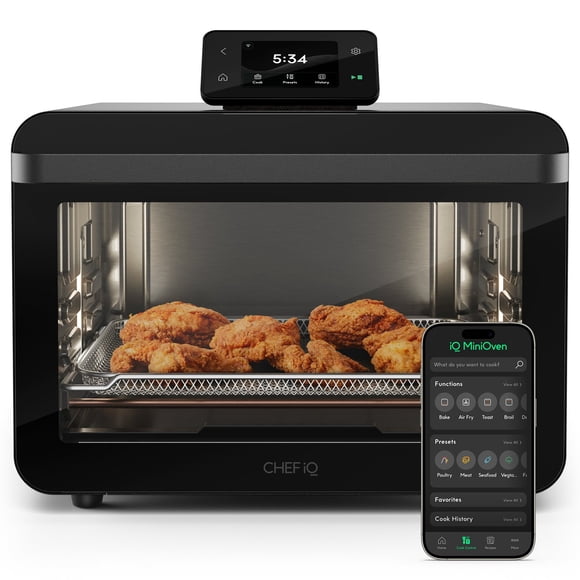 CHEF iQ MiniOven, 11-in-1 Smart Toaster Oven Air Fryer, 25-Quart