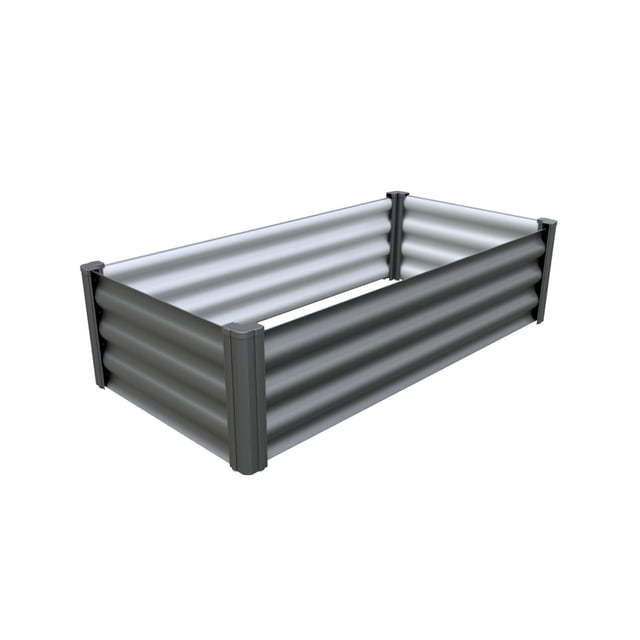 The Organic Garden Co Hakea 4' x 2' x 1' Metal Rectangle Garden Bed