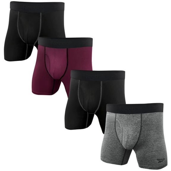 Reebok Men's 4-Pack Performance Boxer Brief