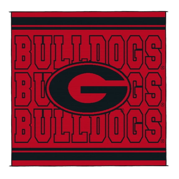 Logo Brands Georgia Bulldogs 106"x106" Rally Mat