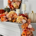 thumbnail image 1 of Member's Mark 6' Harvest Garland, Dahlia/Pumpkin, 1 of 6
