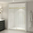 thumbnail image 8 of OVE Decors Selby 55-1/2 - 60"W x 74"H Frameless Sliding Shower Door with Clear Glass, 8 of 9