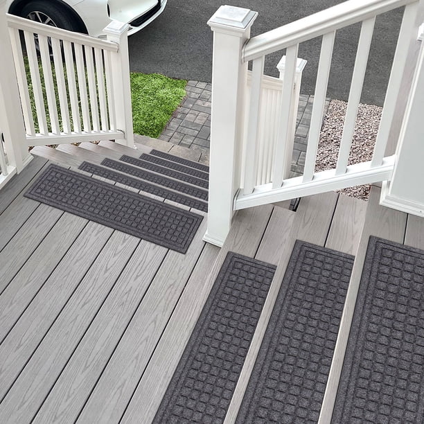 ★☆ダイヤモンドフォーム　デッキマット　約350㎜×1500㎜　グレー×黒 Member's Mark Antimicrobial Diamond Scraper Entrance Mat, Choose