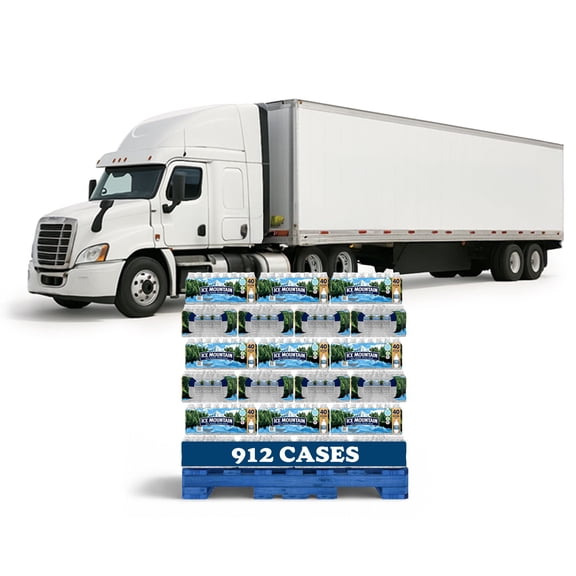 Truckload Ice Mountain Spring Bottled Water, 16.9 fl. oz., 40 pk., 912 cases