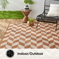 thumbnail image 5 of Nicole Miller New York Patio Country Calla Contemporary Herringbone Indoor/Outdoor Area Rug, 5 of 9