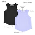 thumbnail image 8 of Member's Mark Girls 2-Pack Active Tank, 8 of 12