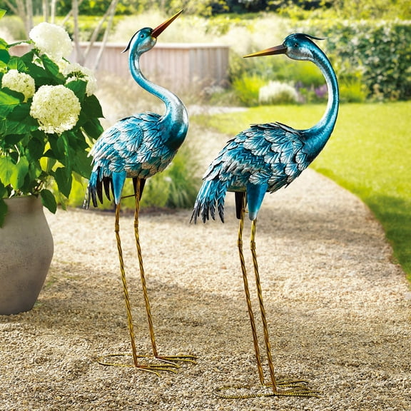 Member's Mark Metal Crane Statues, Set of 2